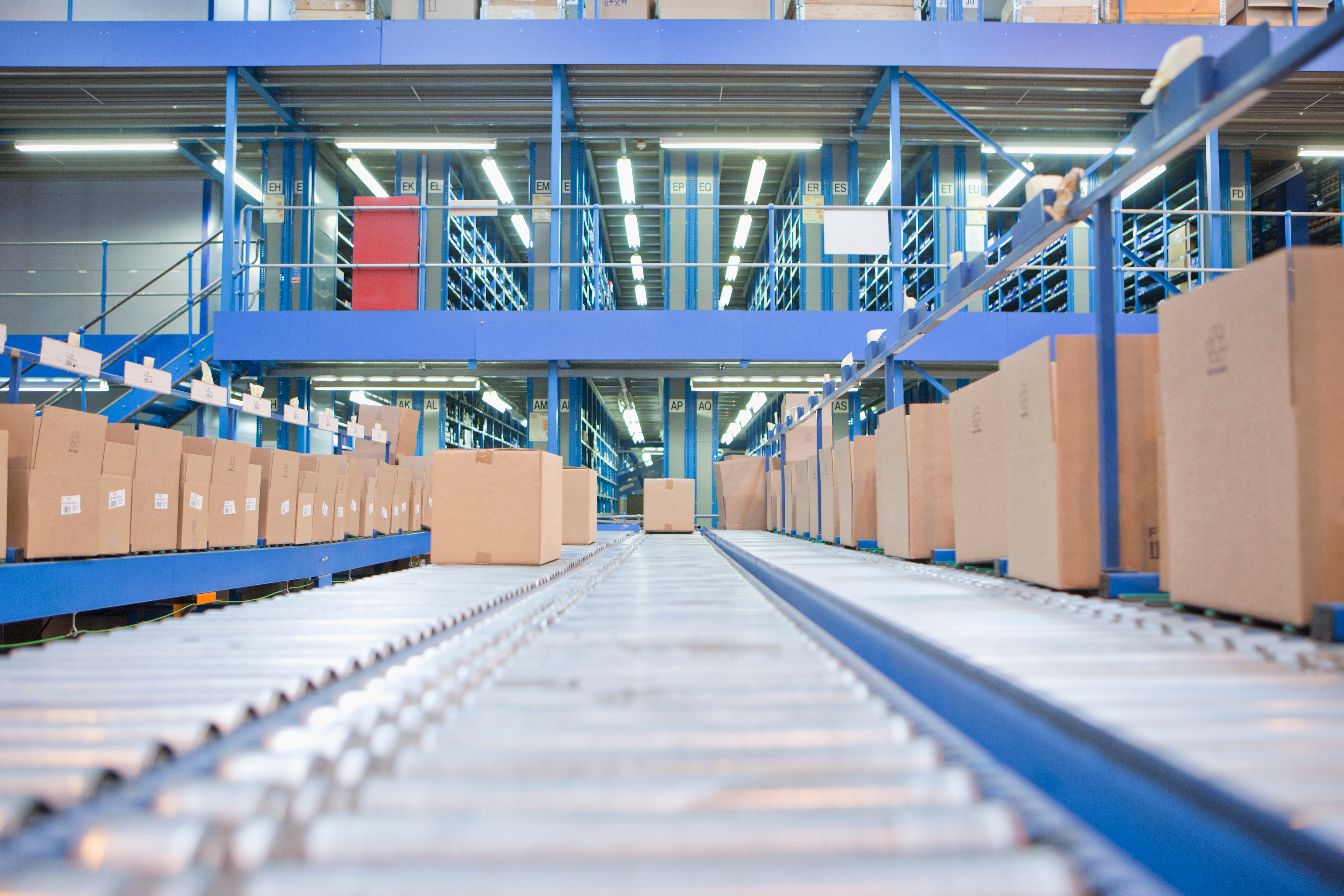 Warehouse team working with modern warehouse automation systems to improve operational efficiency.